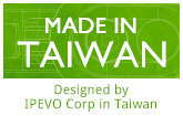 Made in Taiwan. Designed by IPEVO Corp in Taiwan.